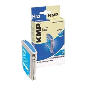KMP H32 cyan Druckerpatrone kompatibel zu HP 88XL (C9391AE)