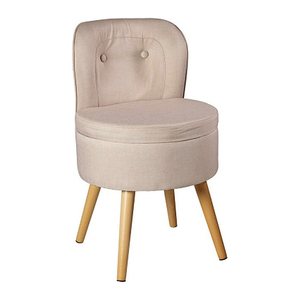 Echtwerk Sessel Vince creme buche Stoff 42,0 x 42,0 x 71,0 cm, 1 St.