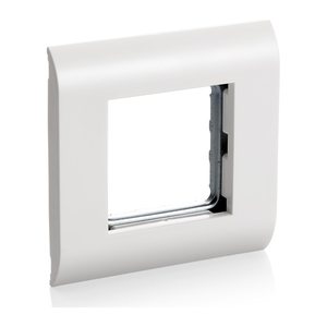 Equip Frontplatte French Modular Fenster 45x45mm RAL9010 Polybeutel
