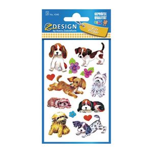 AVERY Zweckform Aufkleber 4340 Hunde, 26 Etiketten