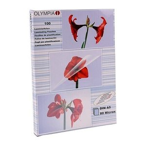 OLYMPIA Laminierfolien glänzend für A5 80 micron, 100 St.