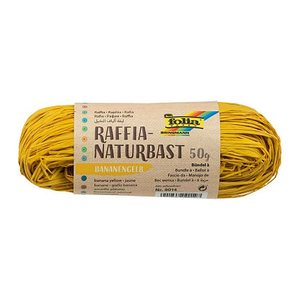 folia Naturbast matt bananengelb 0,5 mm x 50,0 g