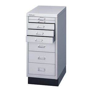 BISLEY MultiDrawer™ L298S Schubladenschrank silber 8 Schubladen 27,8 x 38,0 x 67,0 cm, 1 St.