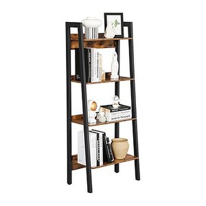 VASAGLE Bücherregal braun, schwarz 56,0 x 34,0 x 137,5 cm, 1 St.