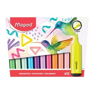 maped Fluo Peps pastell Textmarker farbsortiert, 10 St.