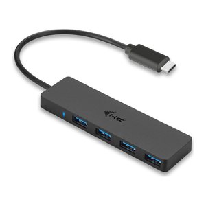 i-tec® USB-Hub Advance Series Slim USB-C 4-fach schwarz