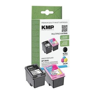 KMP H175VX schwarz pigmentiert, color Druckerpatronen kompatibel zu HP 304XL (N9K08AE/N9K07AE), 2er-Set