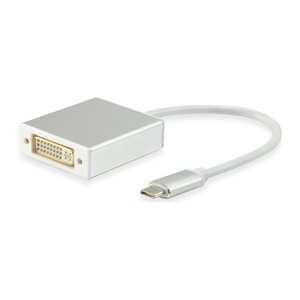 Equip Adapter USB-C->DVI-I(24+5) St/Bu 2K/ 60Hz 0.15m PVC