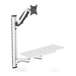DIGITUS WAH Arbeitspl. 0"-32" 1TFT+TAS 2Gelenke weiß Max.8KG