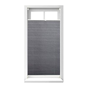 relaxdays Plissee grau 60,0 x 130,0 cm