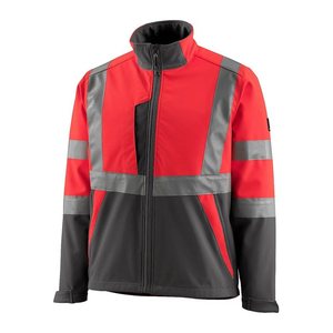 MASCOT® unisex Warnjacke Kiama  rot, anthrazit Größe 2XL