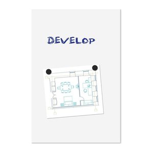 Legamaster Whiteboard BOARD-UP 75,0 x 50,0 cm weiß lackierter Stahl