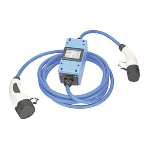 as-Schwabe MODE 3 mit MIXO Stromzähler Ladekabel für Elektroautos Typ 2 auf Typ 2 blau 400 V, 16 A, 11,0 KW, 5,0 m