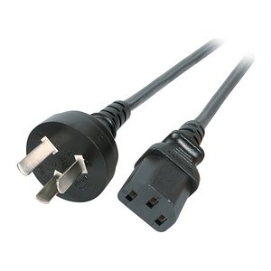 EFB Netzleitung China - C13 180°, schwarz, 1.8 m, 3 x 0.75m