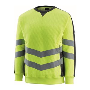 MASCOT® unisex Warnschutz-Langarmshirt Wigton  gelb, schwarz Größe 4XL, 1 St.