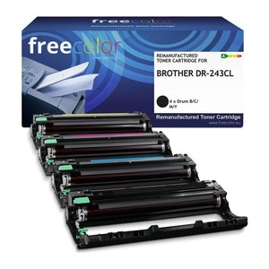 Freecolor Toner Brother DR-243CL Drum Kit BK/C/M/Y 18000 S. remanufactured