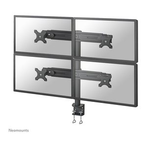 Neomounts Monitor-Halterung FPMA-D700D4 schwarz für 4 Monitore, Tischklemme
