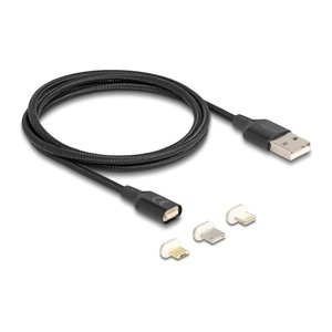 DELOCK USB-Kabel Magnetisch 3 in 1 8Pin Lighting USBMB/T-C