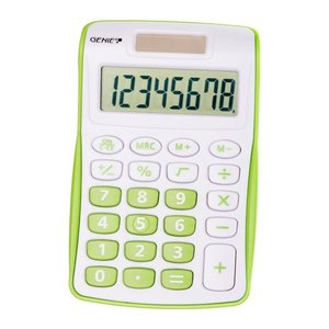GENIE 120 G Taschenrechner weiß/grün