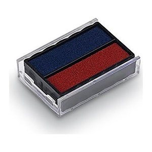trodat Ersatzstempelkissen 6/4850 blau/rot 2,5 x 0,5 cm, 2 St.