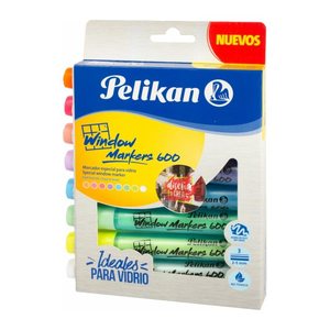 Pelikan Windowmarker 600 Kreativmarker farbsortiert 2,0 - 5,0 mm, 8 St.