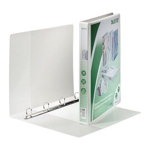 LEITZ Präsentationsringbücher 4-Ringe weiß 3,7 cm DIN A4, 6 St.