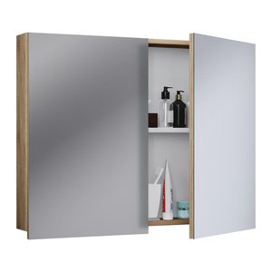 VCM my bath Spiegelschrank VCB 1 914462 sonoma-eiche 80,0 x 12,0 x 59,2 cm