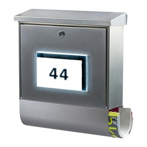 BURG WÄCHTER Briefkasten Malaga 75310 silber