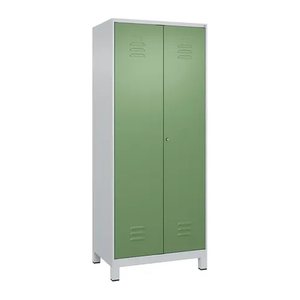 CP Putzmittelschrank Classic Plus 080110-02 S10020 lichtgrau, resedagrün 4 Fachböden 80,0 x 50,0 x 195,0 cm, aufgebaut, 1 St.