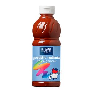 LEFRANC BOURGEOIS Gouache Liquide Redimix Temperafarbe braun 500,0 ml