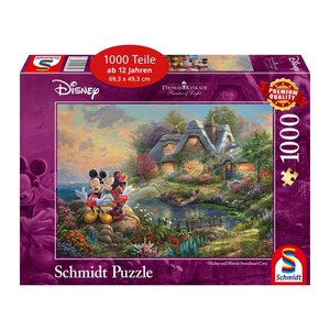 Schmidt Disney Mickey & Minnie Sweethearts Mickey & Minnie Puzzle, 1000 Teile