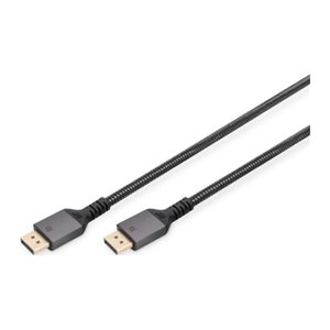 DIGITUS DisplayPort Anschlusskabel 1m Aluminium 8K schwarz