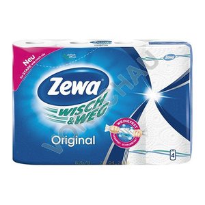 Zewa Küchenrollen WISCH&WEG Original 2-lagig, 4 Rollen