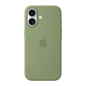 Apple Silikon Case mit MagSafe Handy-Cover für Apple iPhone 17 hellmoosgrün