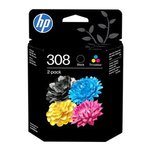 HP 308 Schwarz+dreifarbig Tintenpatrone