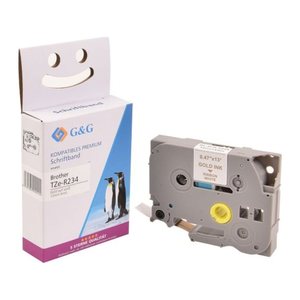 G&G Seiden Schriftband kompatibel mit Brother TZe-R234