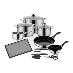 WMF Kochgeschirr-Set Diadem Plus silber 10-tlg., 10 Set
