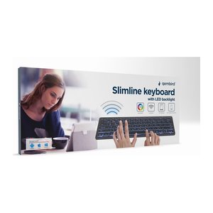 gembird Tastatur Kabellos Slimline mit Bluetooth Technologie