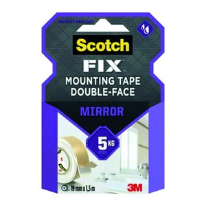Scotch FIX™ MIRROR doppelseitiges Klebeband 19,0 mm x 1,5 m, 1 Rolle