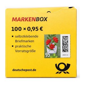 Deutsche Post 0,95 € Briefmarken "Blumenbrief" selbstklebend, 100 St.