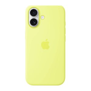 Apple Silikon Case mit MagSafe Handy-Cover für Apple iPhone 17 neongelb