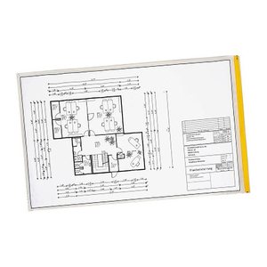 EICHNER Planschutztaschen DIN A3 transparent/gelb, 10 St.