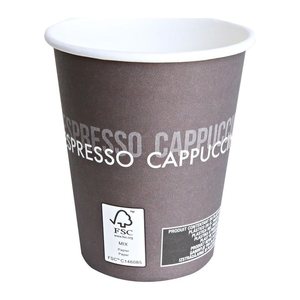 HYGOSTAR Einweg-Kaffeebecher braun 0,2 l, 50 St.