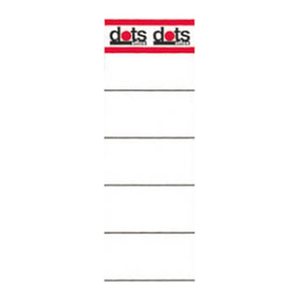 dots Ordneretiketten weiß für 8,0 cm Rückenbreite, 10 St.