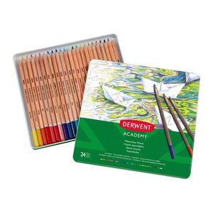 DERWENT  Academy Watercolour Aquarellstifte farbsortiert, 24 St.