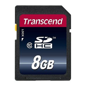 SD Card 8GB Transcend SDHC Class10