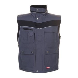 PLANAM® unisex Winterweste PLALINE schiefer, schwarz Größe L
