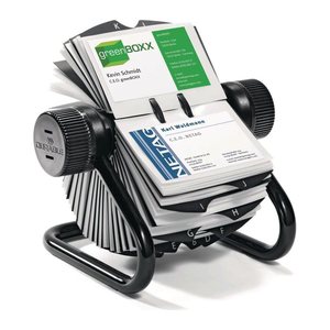 DURABLE Visitenkarten-Rollkartei Visifix schwarz, für 560 Visitenkarten
