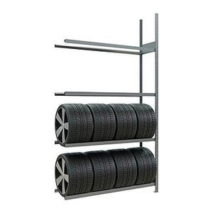 SCHULTE Anbau-Schwerlast-Weitspannregal 20998 silber 150,0 x 40,0 x 275,0 cm