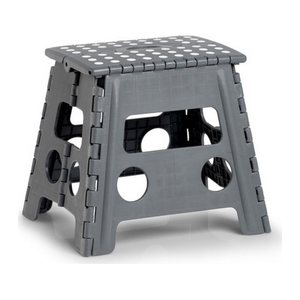 Zeller Klapphocker schwarz 1 Stufe, H: 32,0 cm
